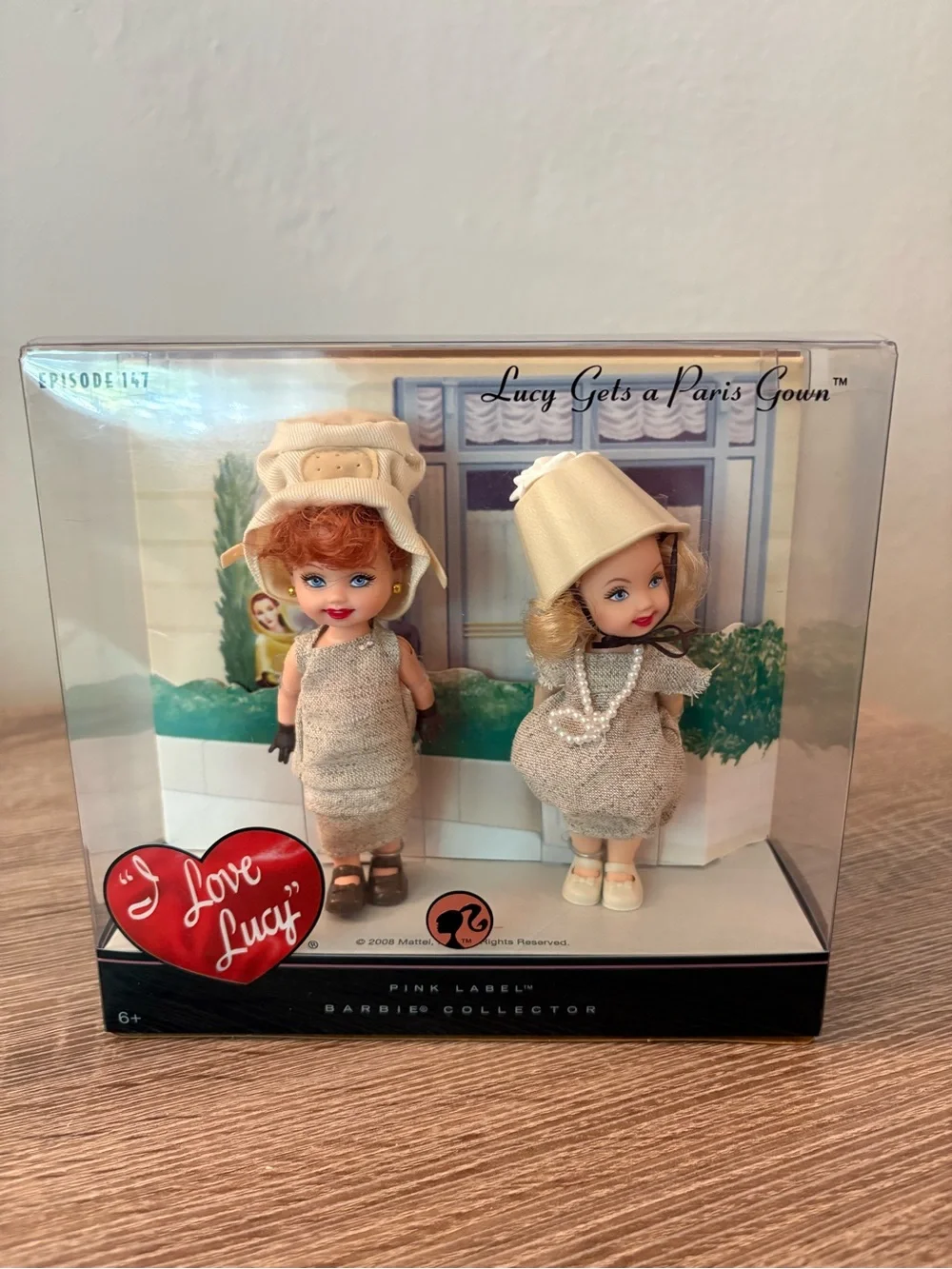 2008 Mattel Pink Label I Love Lucy “Lucy gets  Paris Gown” - Like New